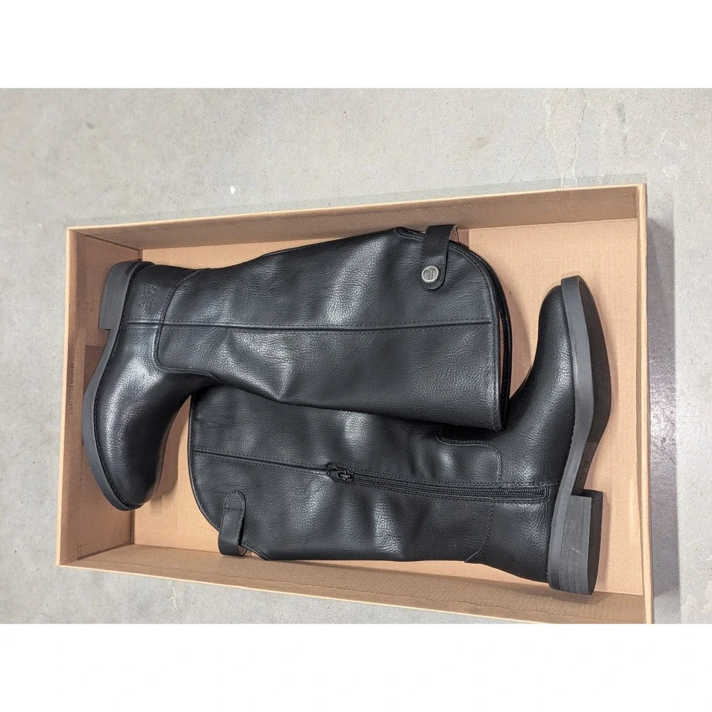Classic Riding Boots Frye & Co Kellie Button Tall Black Women's Size 5 New